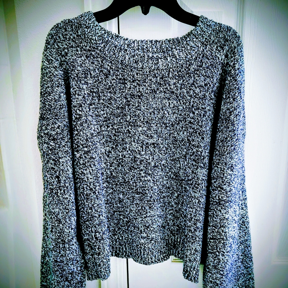 NWT LA Hearts Brand Mica Ribbed Sweater XL Navy Blue Junior Size
